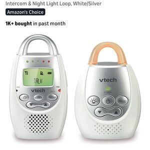 Baby Monitor VTech White and Silver Two-Way Radio